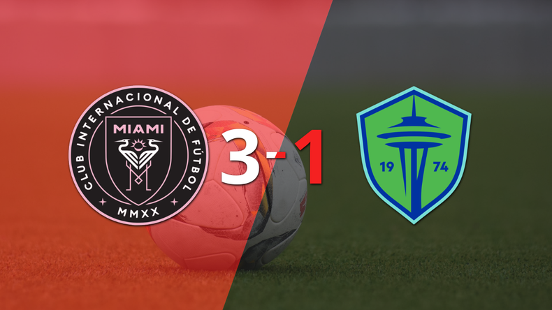 Sin muchas complicaciones, Inter Miami venció 3-1 a Seattle Sounders