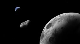 La Luna tiene unos 5.200 cráteres dispersos en su superficie.