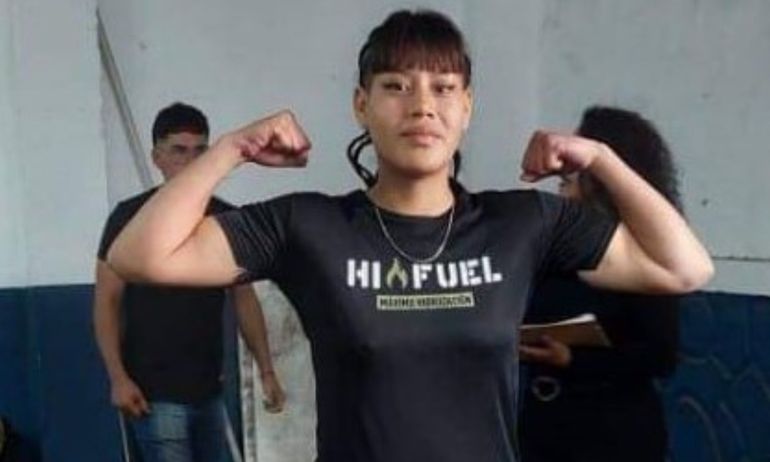 Mayra Quiroga en el Campeonato Nacional Amateur Femenino de boxeo