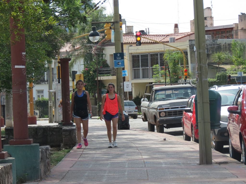 Caminar en el Parque san Martin