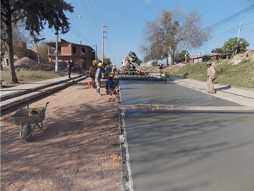 Obras de pavimentación