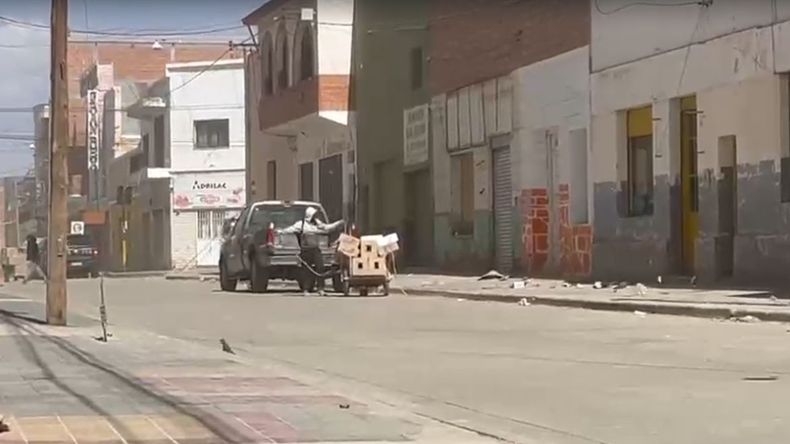 Fuerte viento en la Puna.