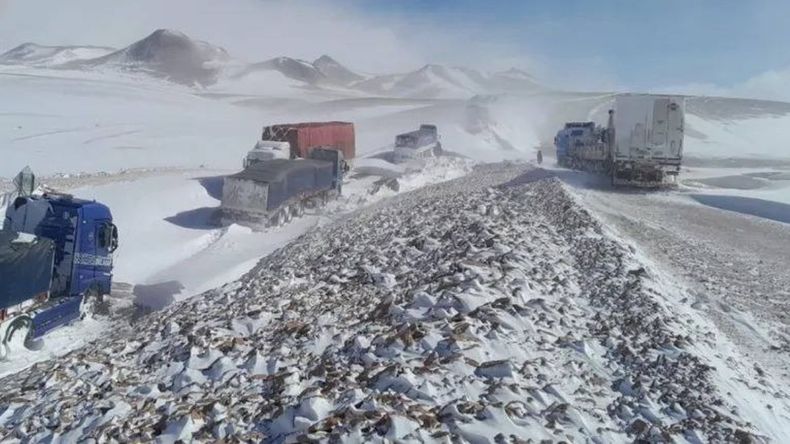 Paso de Jama nevado 