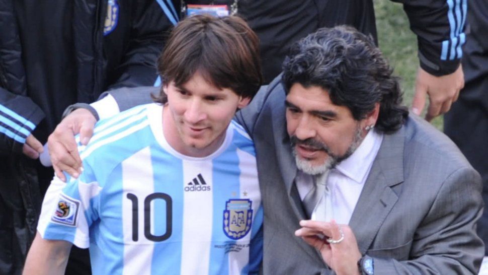 &nbsp;Maradona y Messi: el inédito video que maravillan al mundo