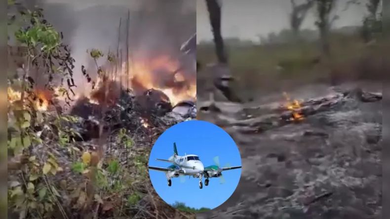 Cinco personas murieron tras la caída de un avión en Mato Grosso.