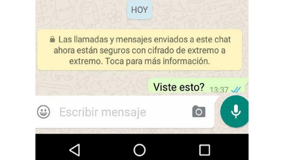 Mensaje en whatsapp