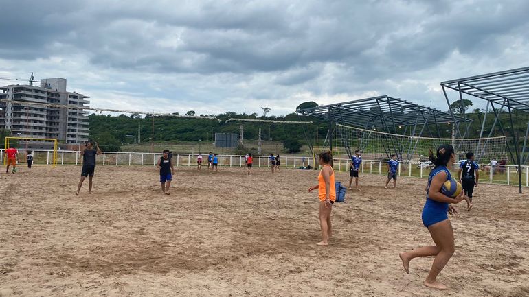 Torneo de beach vóley en la Ciudad Cultural.