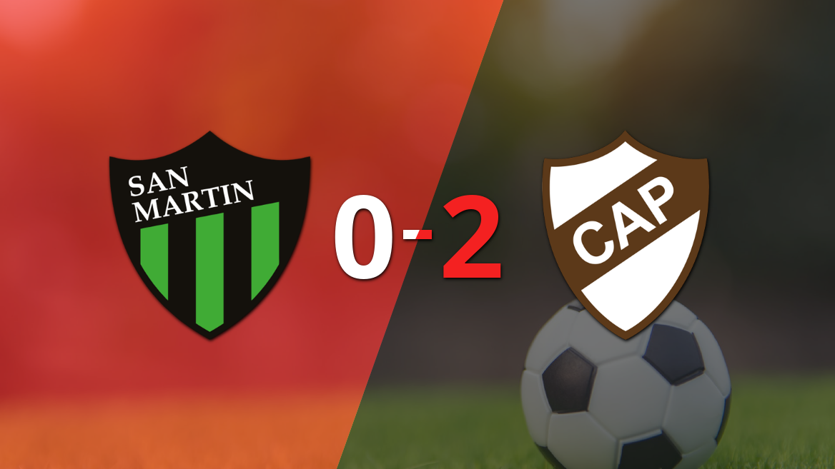 con doblete de vicente taborda, platense derroto a san martin (sj)
