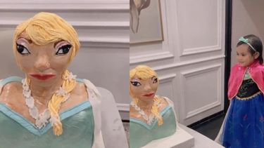 Encargó una torta de Frozen, no salió como esperaba y la reacción es viral.&nbsp;