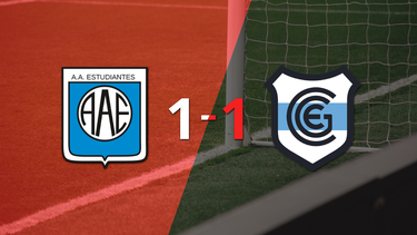 Gimnasia (J) empató 1-1 contra Estudiantes (RC) sobre el final del partido