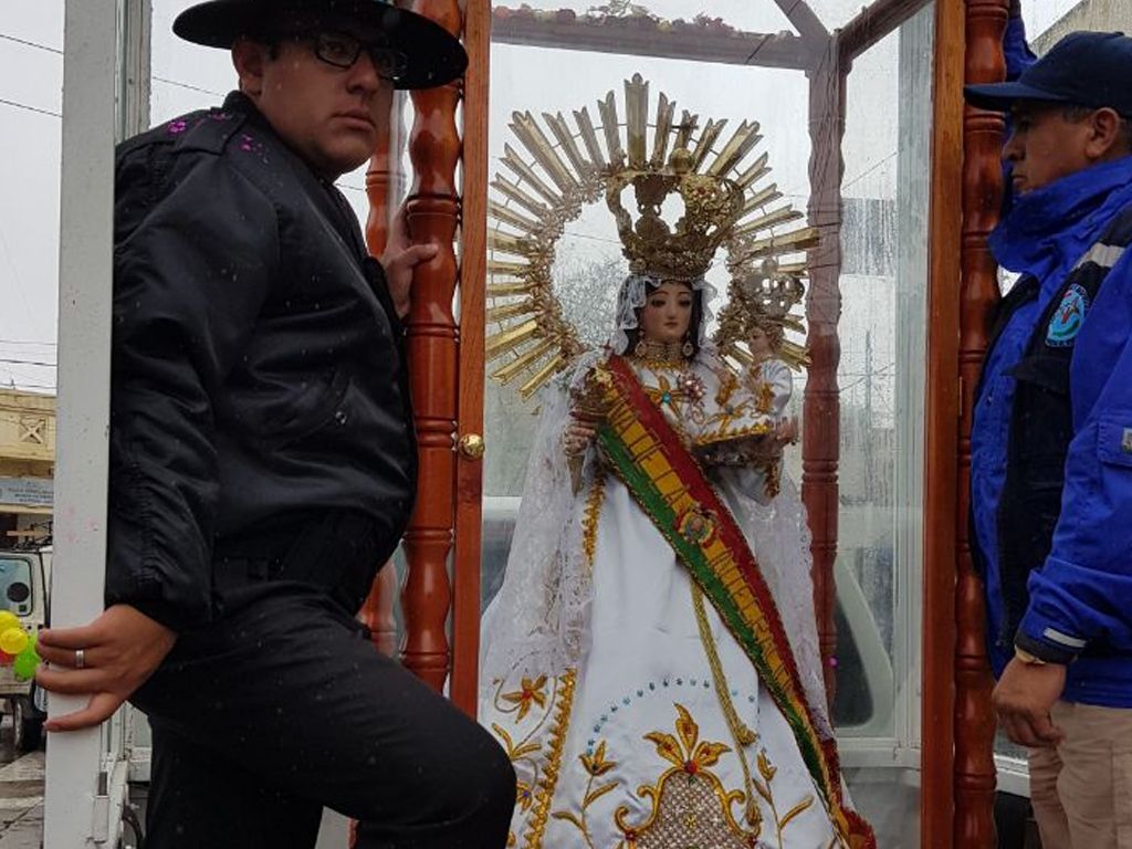 La virgen llegó a San Pedro