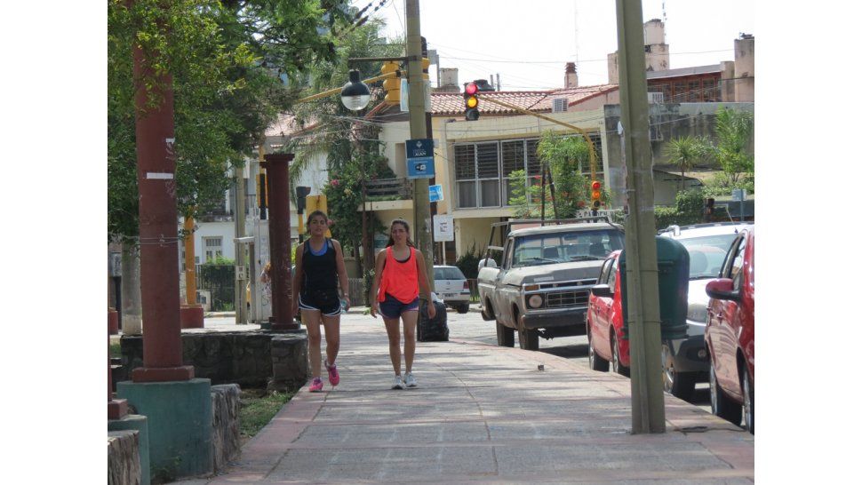 Caminar en el Parque san Martin