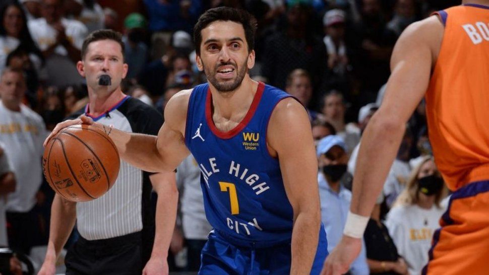 El argentino solo jugó 17 minutos y 50 segundos, y anotó seis puntos con 2-4 en triples.