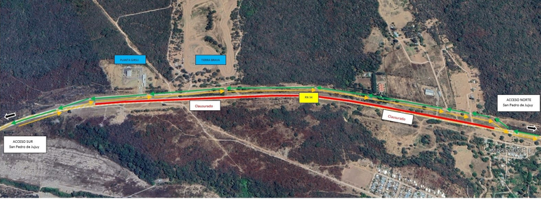 Desvio de transito permanente obra autopista Ruta Nacional 34 Desvio de transito permanente obra autopista Ruta Nacional 34