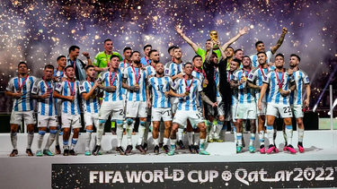 La Selección Argentina festejó en Qatar 2022.