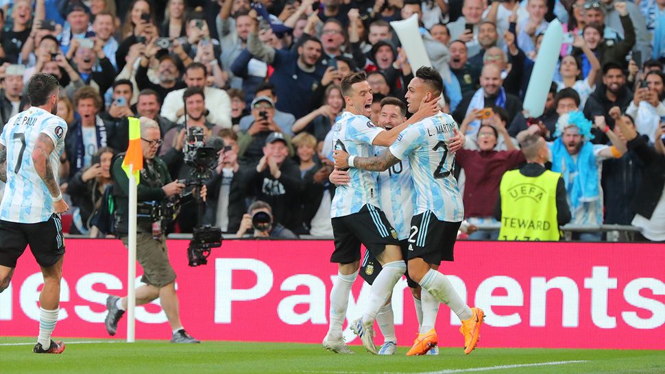 Finalissima Copa de Campeones ConmebolUEFA Argentina 3 Italia 0
