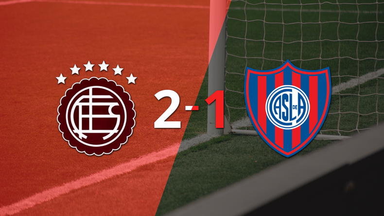 Lanús logró una victoria como anfitrión por 2 a 1 frente a San Lorenzo