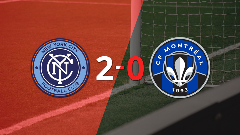 New York City FC gana 2-0 a CF Montréal con doblete de Adrián Martínez