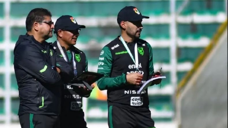 Maximiliano Alonso en el cuerpo técnico de Bolivia
