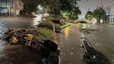 Calles intransitables tras el temporal en barrio Malvinas
