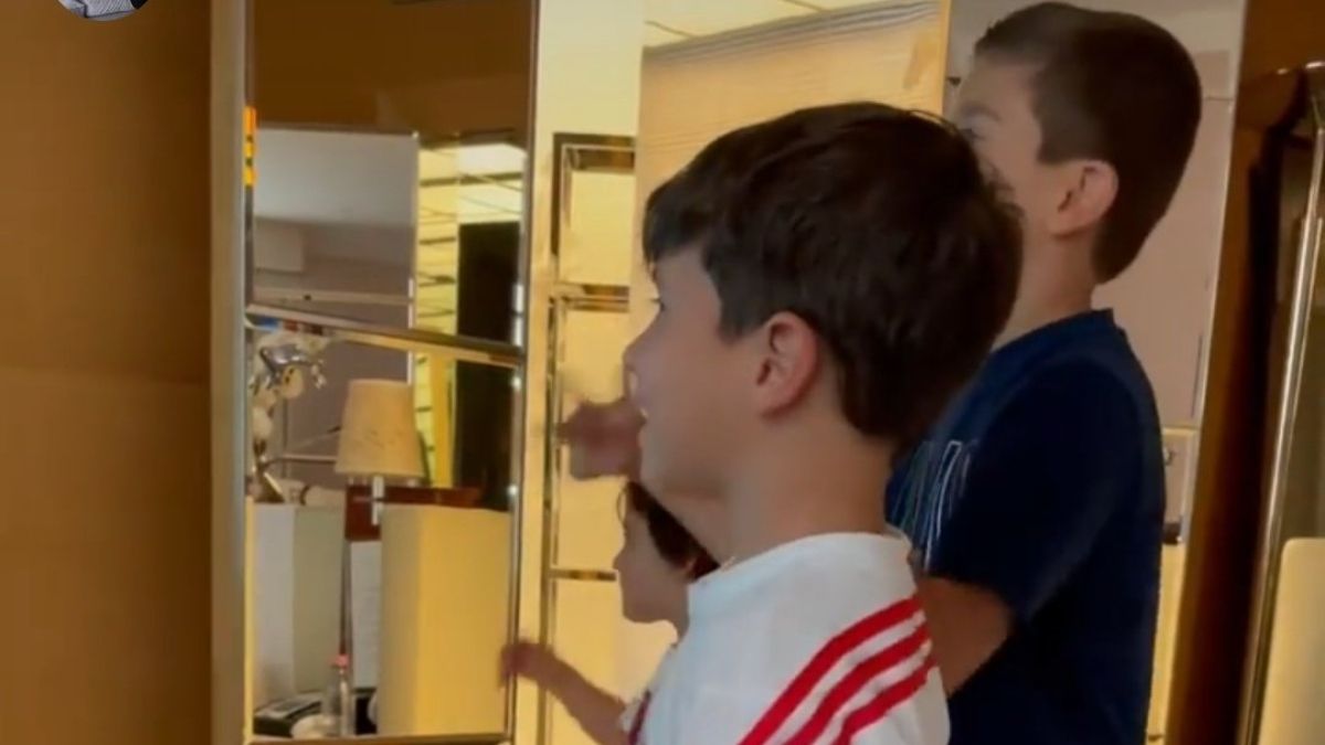 Los hijos de Messi bailaron al ritmo del nuevo tema de Bizarrap.