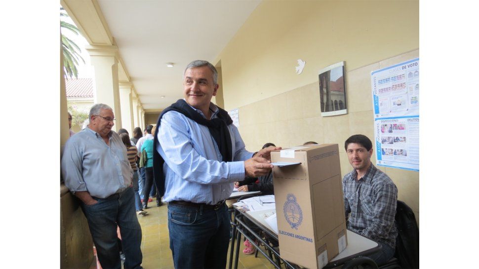 Gerardo Morales, emitió su voto