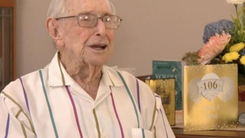 Gordon Ewers tiene 106 años de vida, y aseguró que en su extensa permanencia en la Tierra jamás fumó un cigarrillo ni tomó una gota de alcohol.