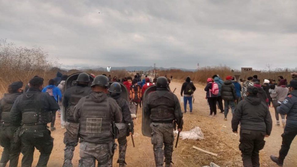 alto comedero: la policia evito una toma de tierras