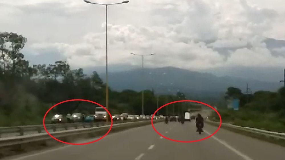 Descontrol en la ruta: se burlaron de un control policial manejando y bebiendo cerveza