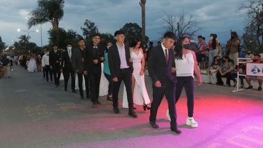Pasarela de la promo 2020 en Palpalá