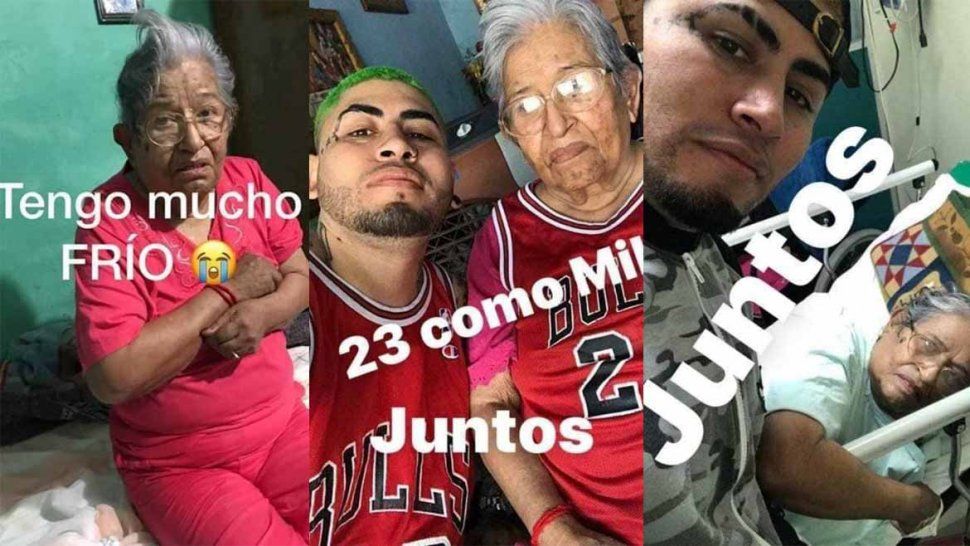 ¡Lo mejor del amor! La conmovedora historia en fotos entre un chico y su abuela