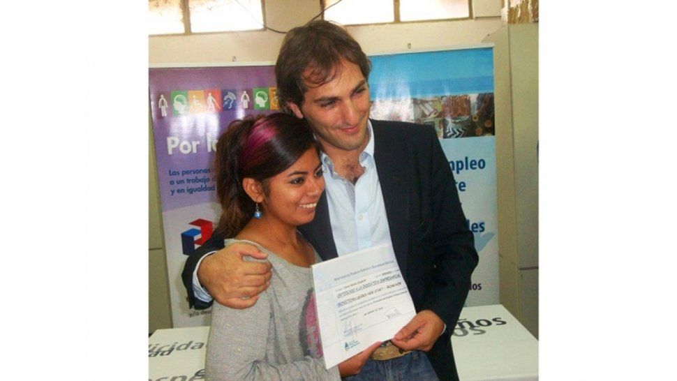 Eduardo Uriondo con emprendedora local
