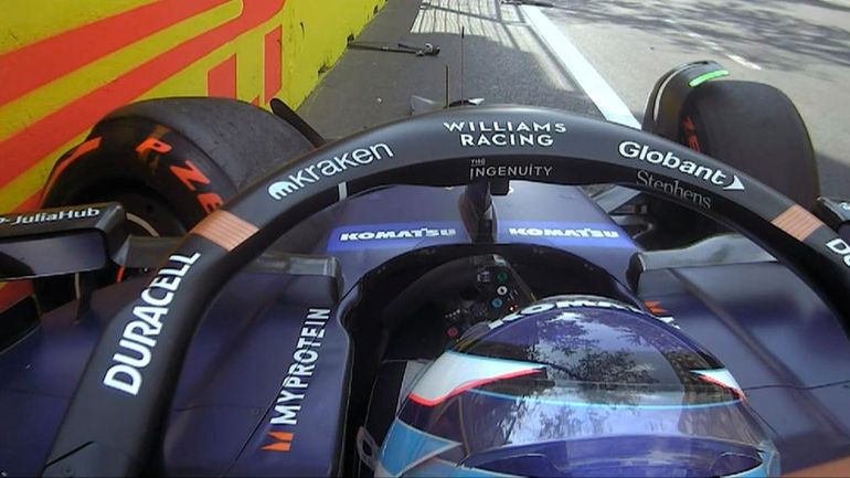 Así fue el choque de Franco Colapinto.