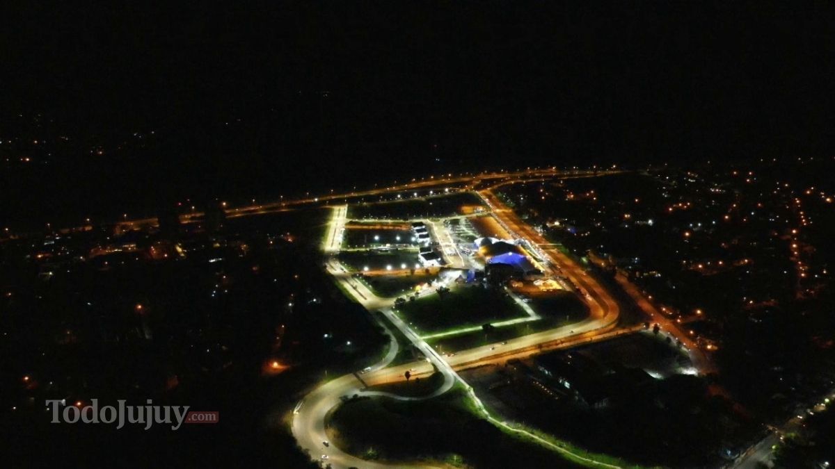 Imagen aérea de Ciudad Cultural desde el dron de Canal 4 y Todo Jujuy.