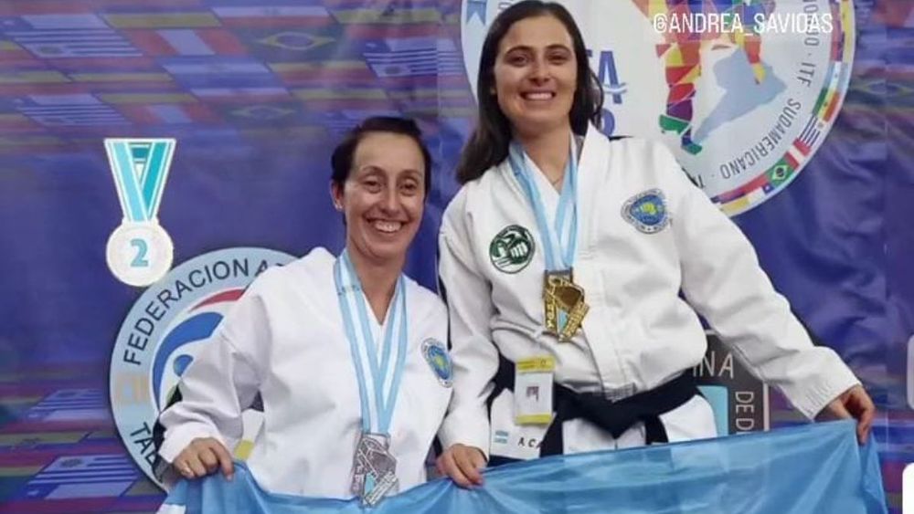 Carla Savio es subcampeona sudamericana de taekwondo