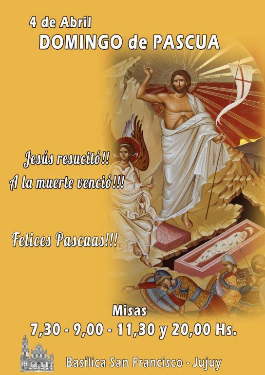 Misas Domingo de Pascua. 