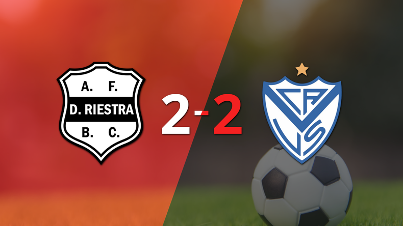 Dep. Riestra logró un agónico empate ante Vélez