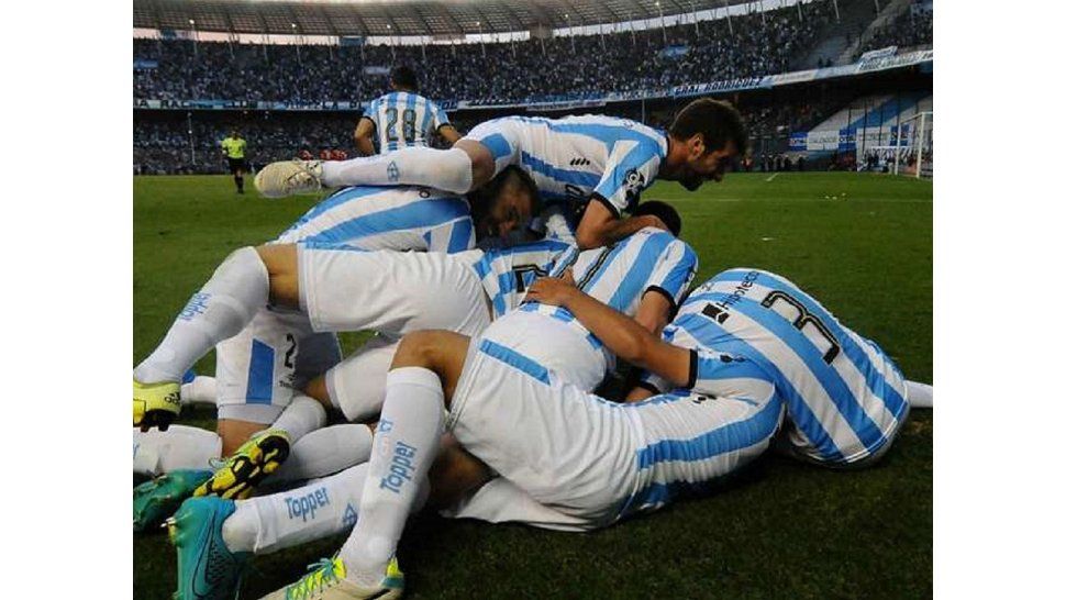 Festejo de Racing