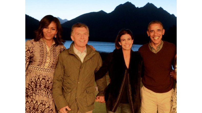 Obama, Macri y sus esposas