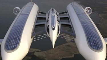 Un diseñador italiano creó el concepto del primer yate aéreo.