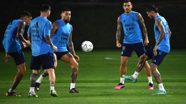 La Selección Argentina se entrena sin Di María ni “Papu” Gómez