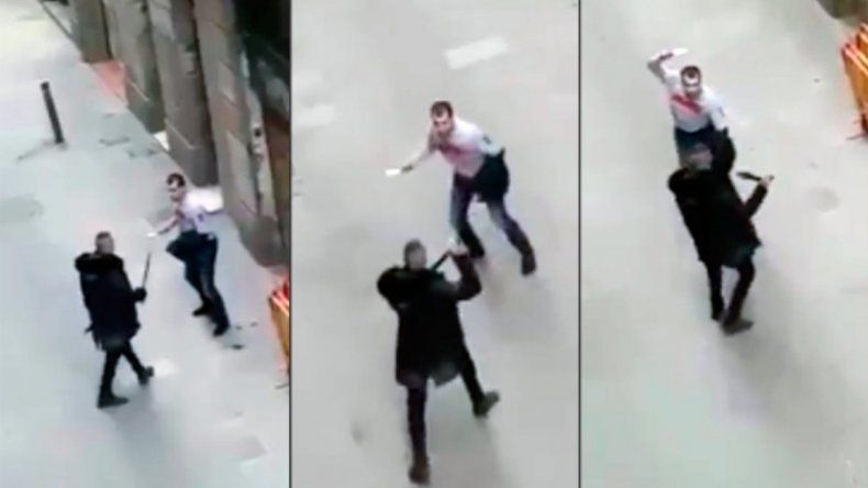 Pelea de narcos con cuchillos y machetes en Barcelona