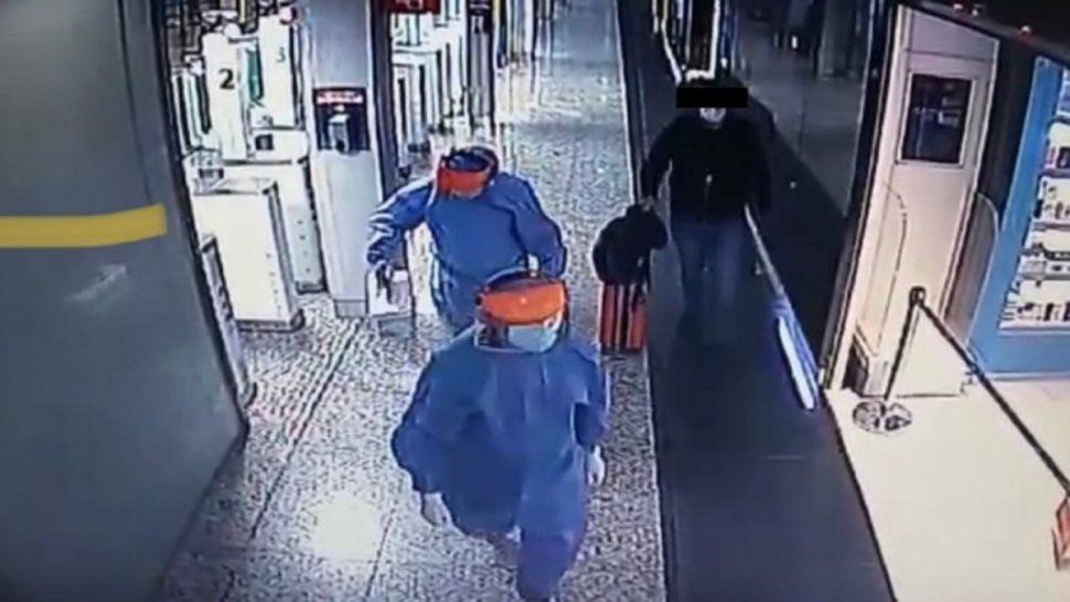 El hombre tenía 38,5 de fiebre cuando llegó a Ezeiza.