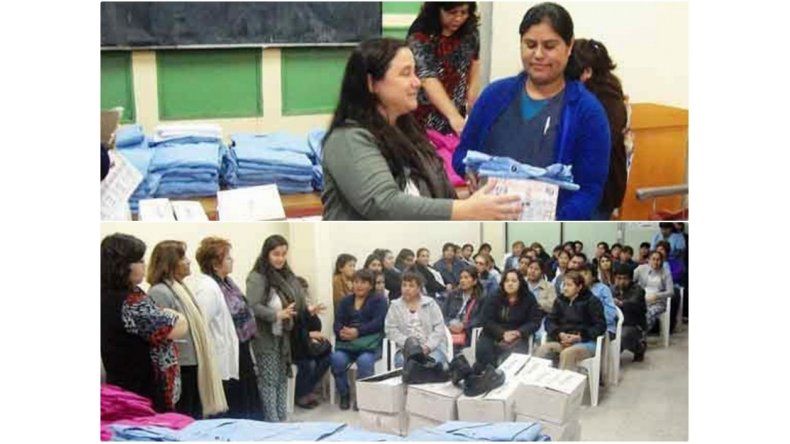 Entrega de indumentaria