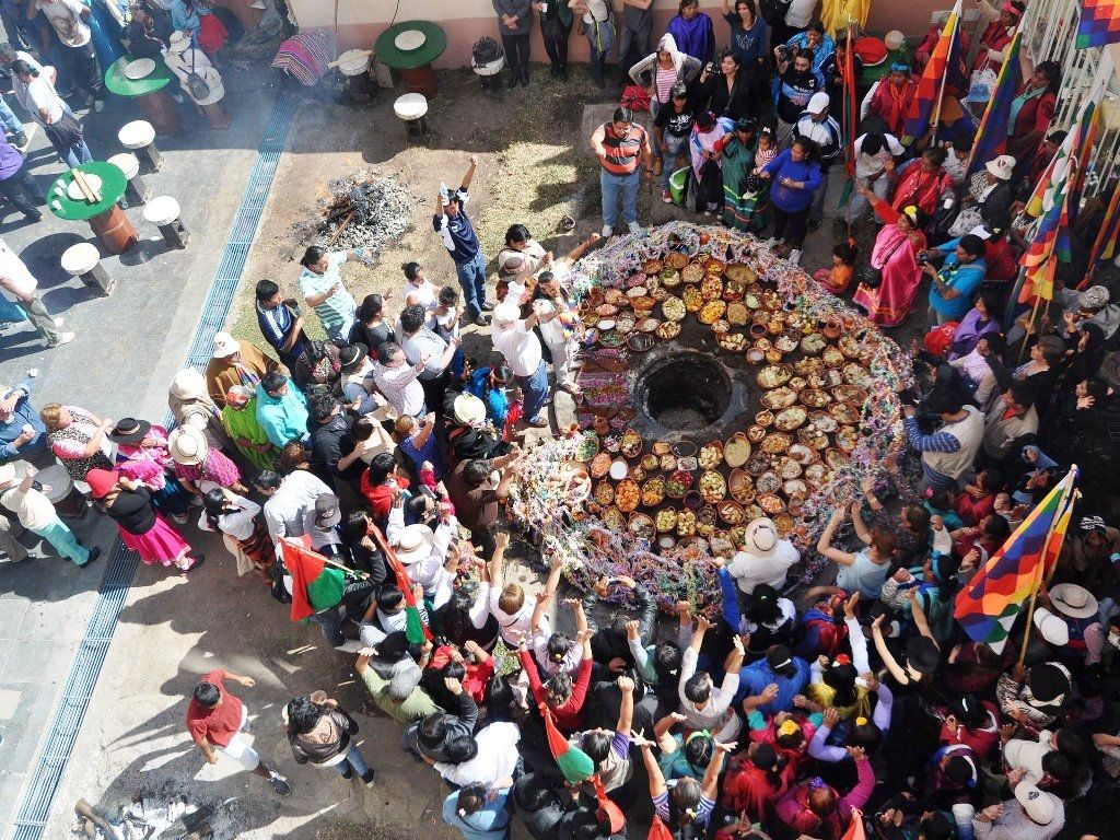 Ofrenda a la Pachamama