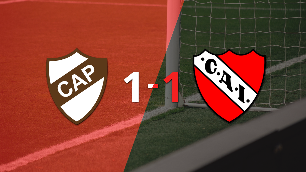 independiente empato 1-1 contra platense sobre el final del partido