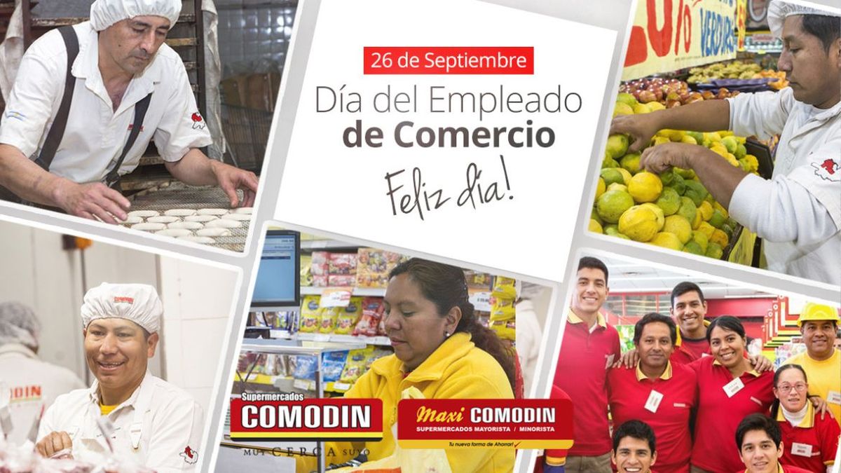 Supermercados Comodín saluda a todos los empleados de comercio en su día