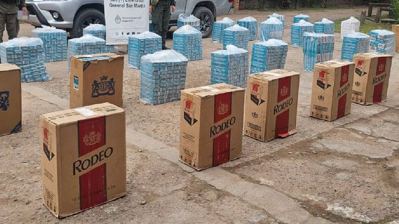 Gendarmería incautó 20.000 paquetes de cigarrillos en San Pedro de Jujuy