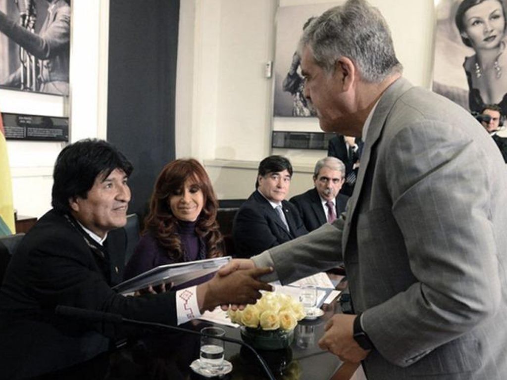 Evo, Cristina y De Vido