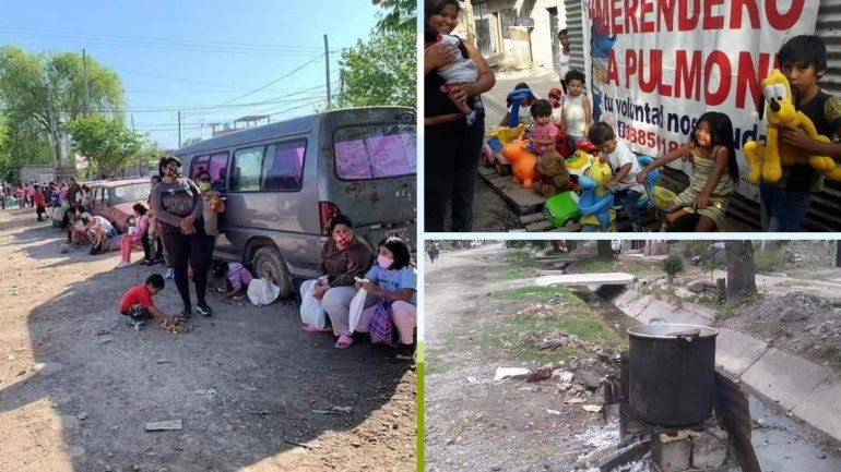Solicitan ayuda para construir un espacio físico y que los chicos reciban la merienda en un lugar en condiciones.